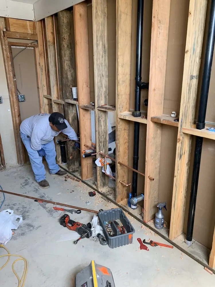 Commercial rough-in plumbing for Water Heater Replacement in Eastmont